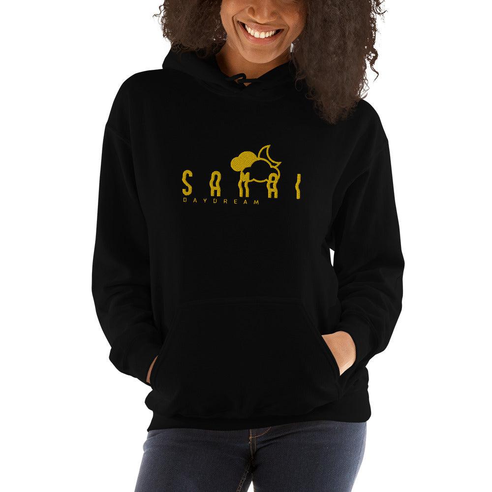 Embroidery Gold Center Logo Hoodie-Samai Apparel