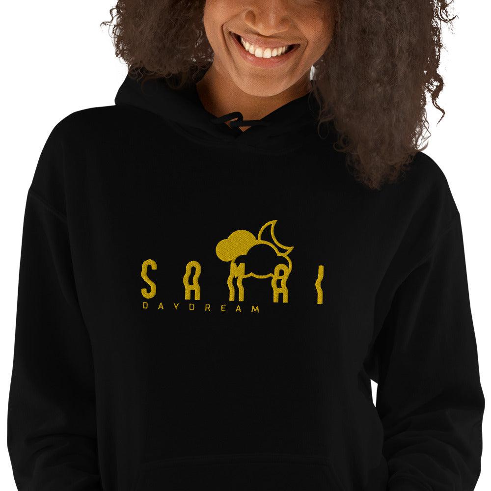 Embroidery Gold Center Logo Hoodie-Samai Apparel