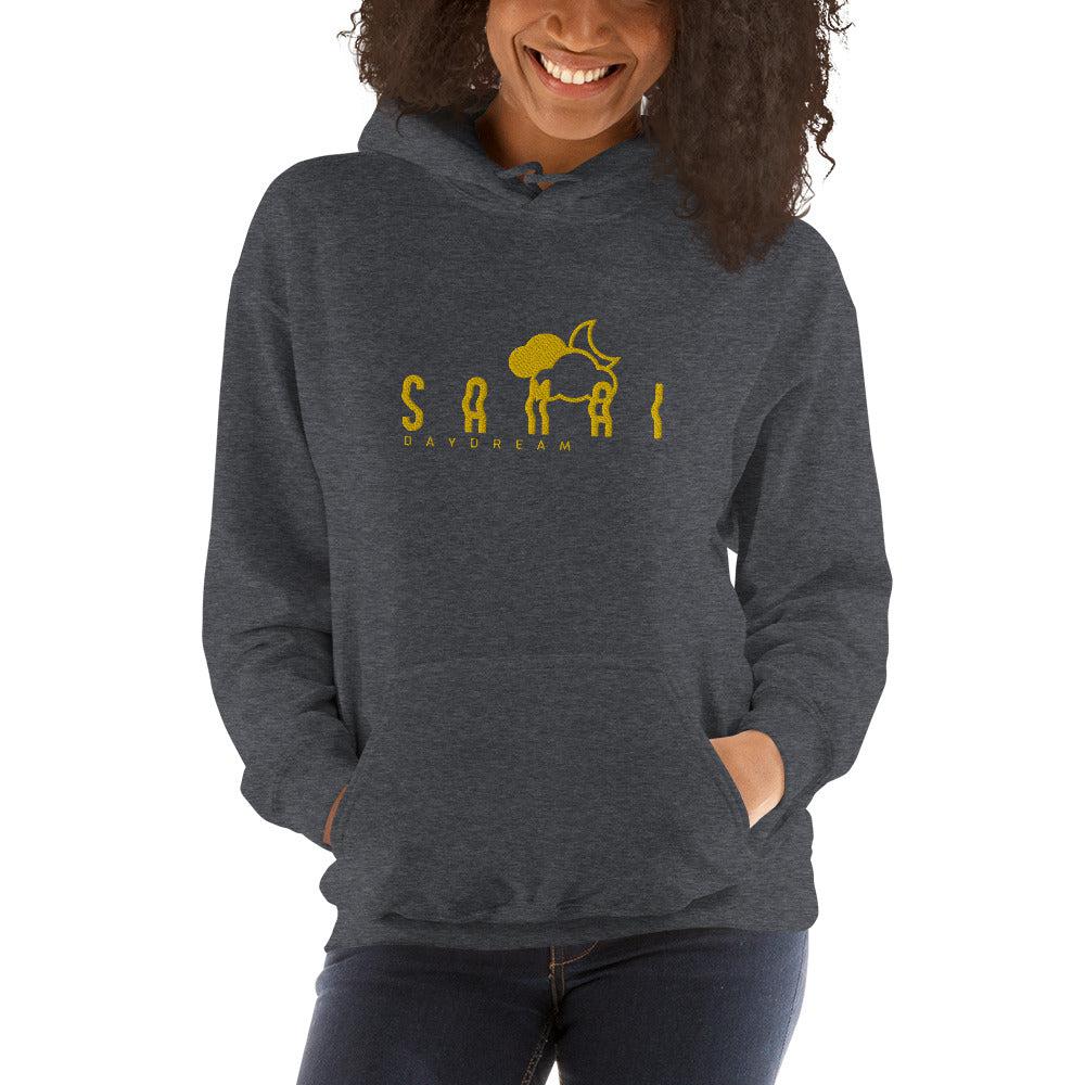 Embroidery Gold Center Logo Hoodie-Samai Apparel