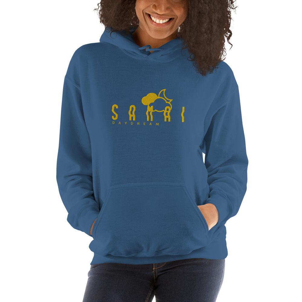 Embroidery Gold Center Logo Hoodie-Samai Apparel