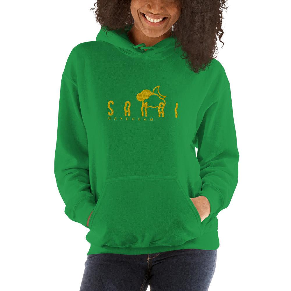 Embroidery Gold Center Logo Hoodie-Samai Apparel