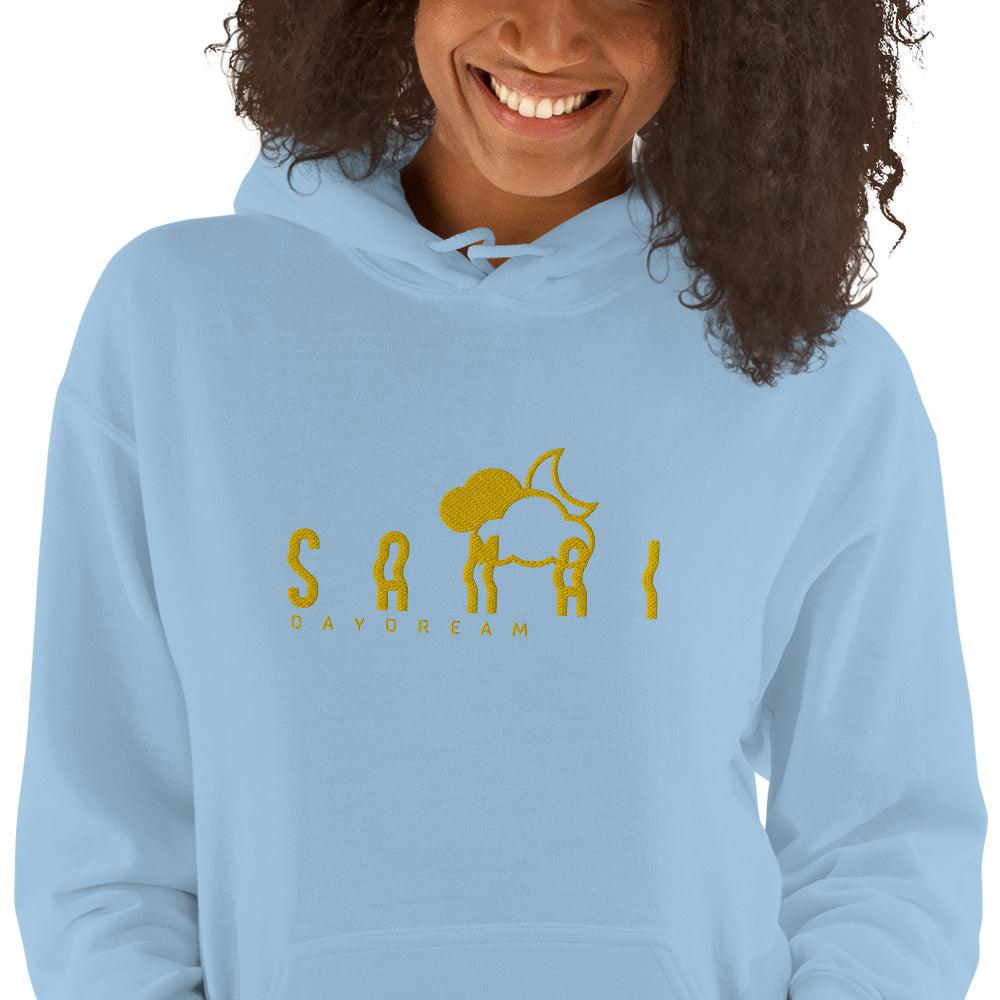 Embroidery Gold Center Logo Hoodie-Samai Apparel