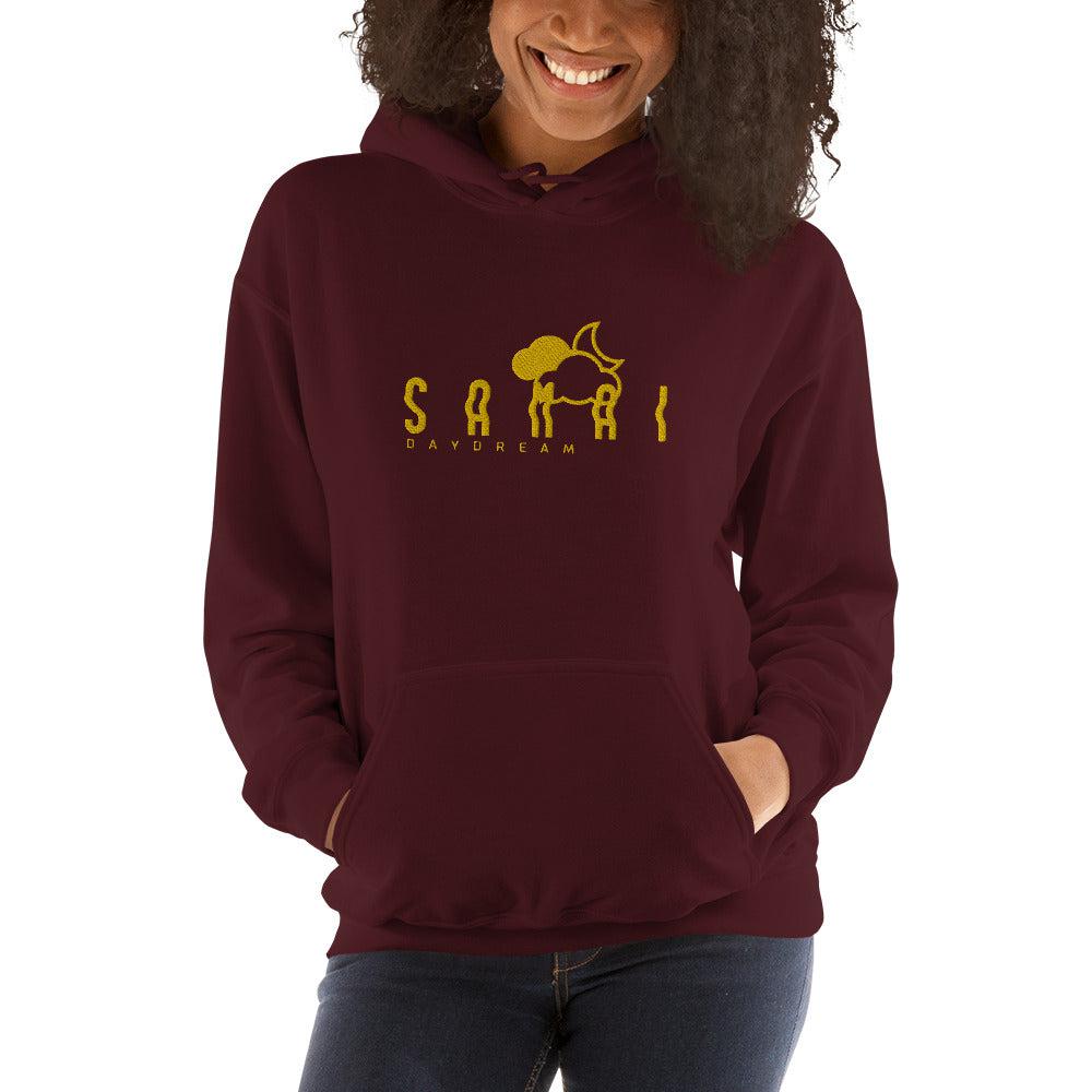 Embroidery Gold Center Logo Hoodie-Samai Apparel