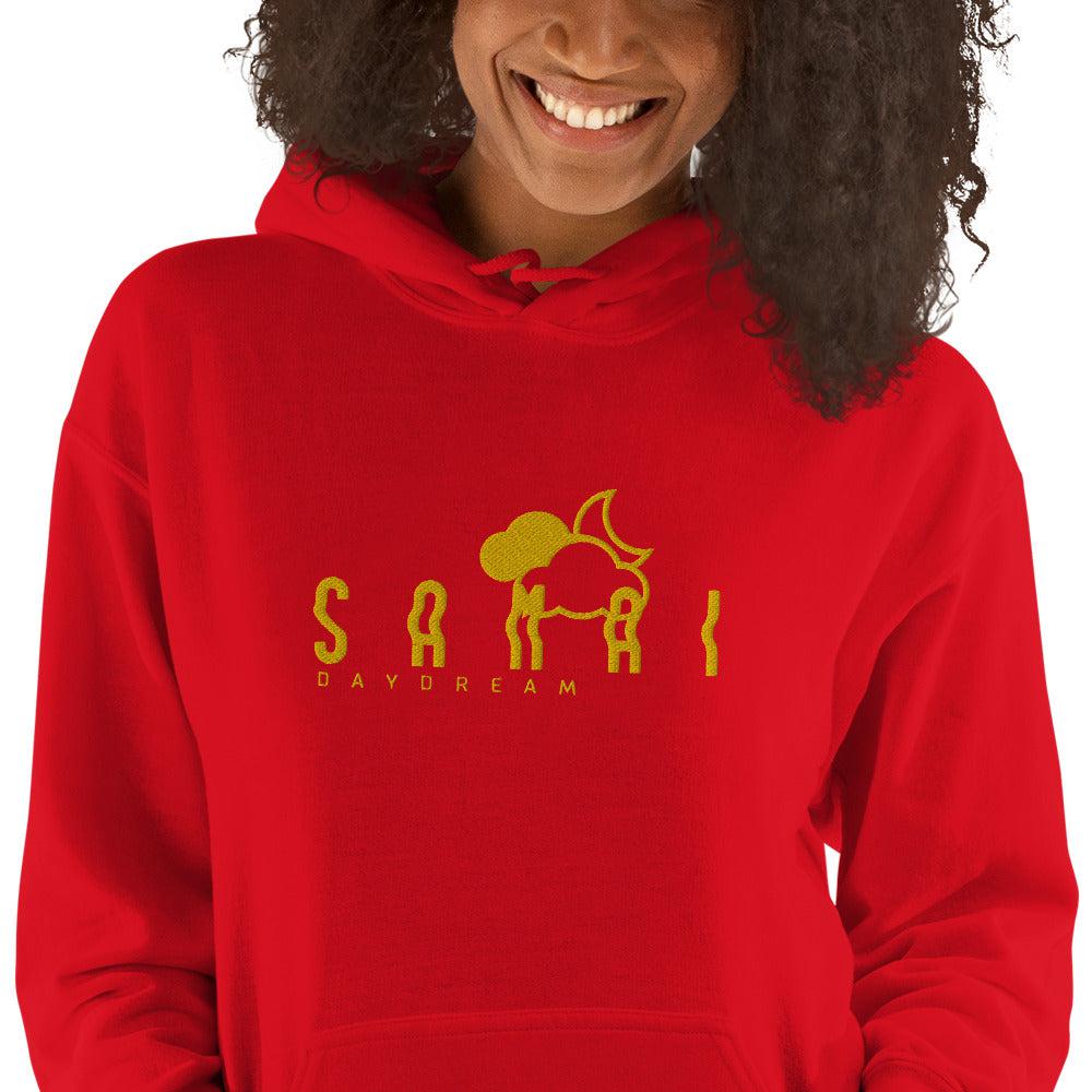 Embroidery Gold Center Logo Hoodie-Samai Apparel