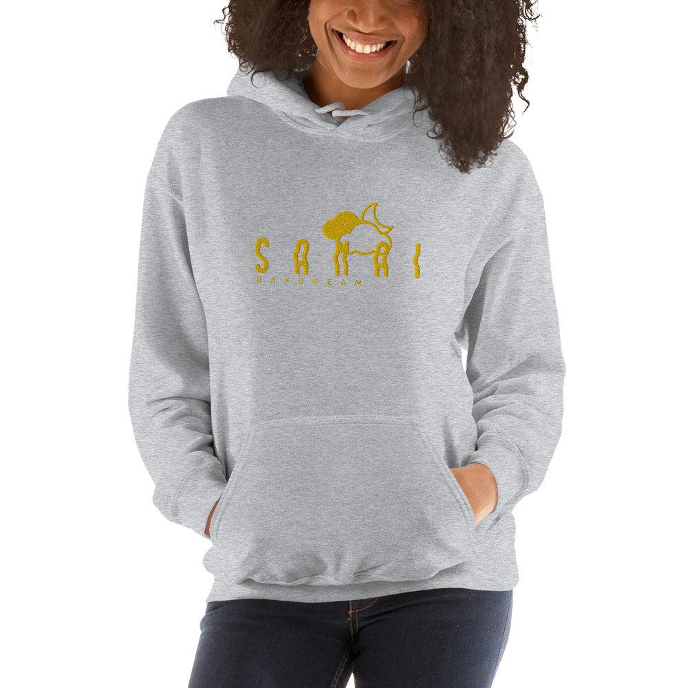 Embroidery Gold Center Logo Hoodie-Samai Apparel