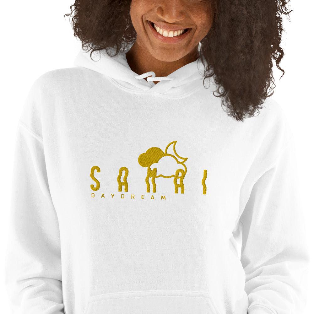 Embroidery Gold Center Logo Hoodie-Samai Apparel