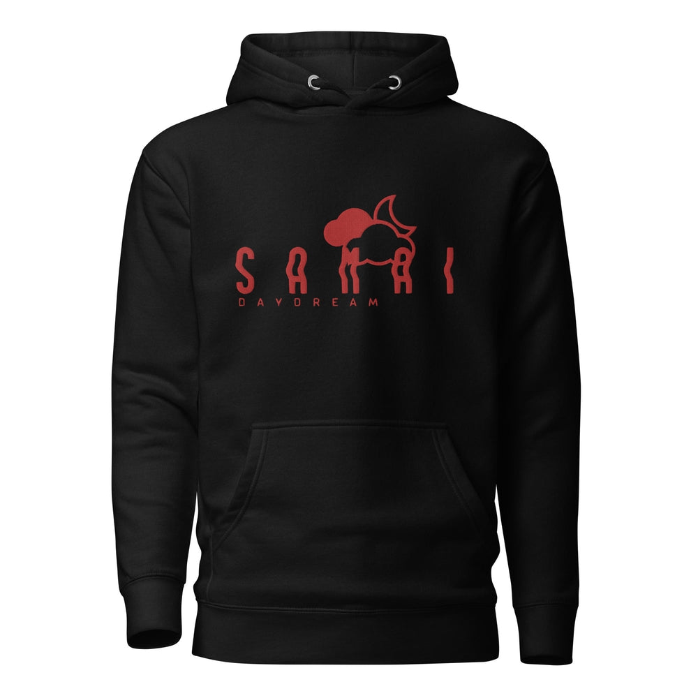 Premium Red Logo Slogan Hoodie-Samai Apparel