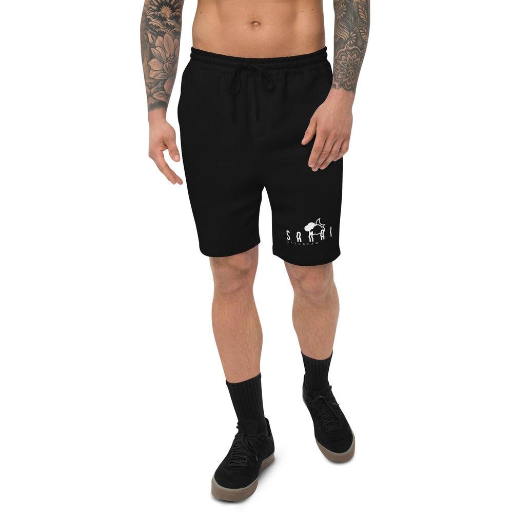 Men's Fleece Black Samai Shorts-Samai Apparel