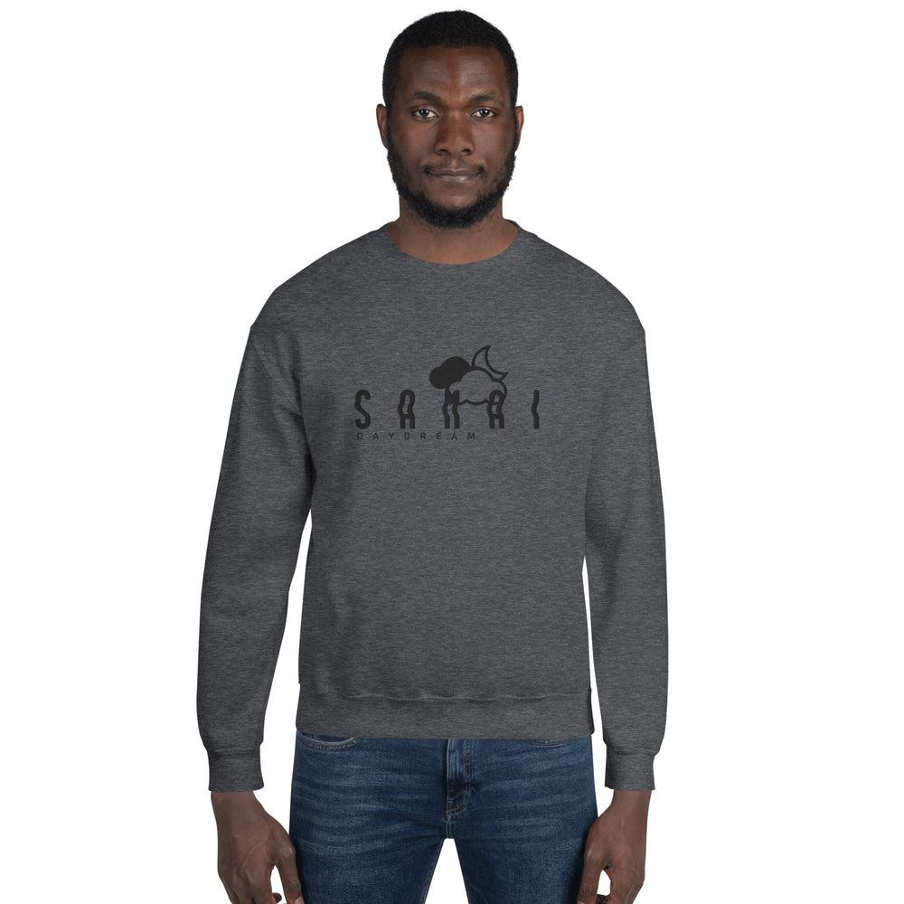 Embroidery Black Center Logo Sweatshirt-Samai Apparel