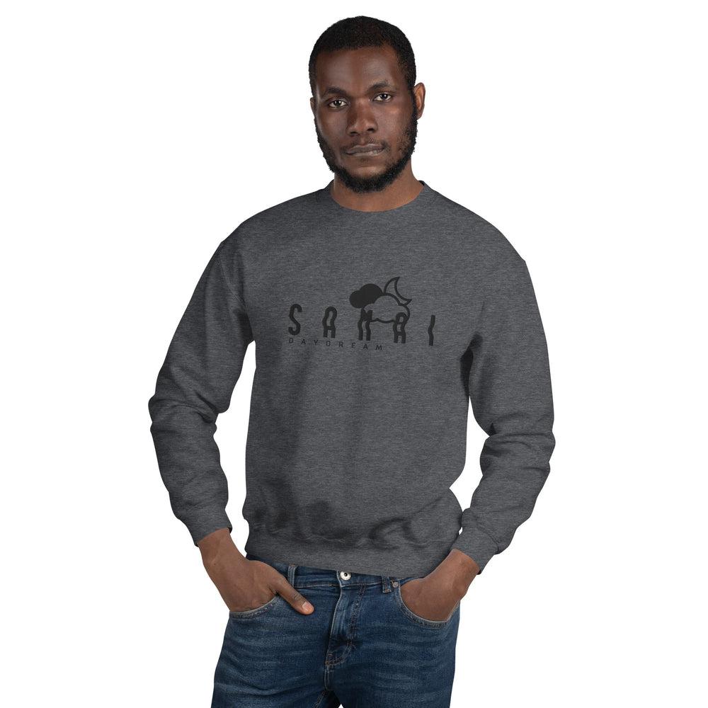 Embroidery Black Center Logo Sweatshirt-Samai Apparel