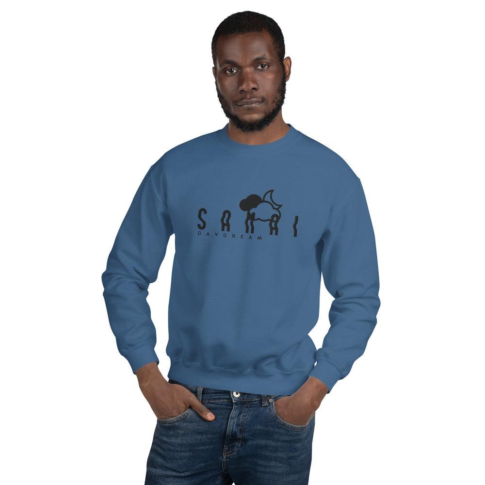 Embroidery Black Center Logo Sweatshirt-Samai Apparel