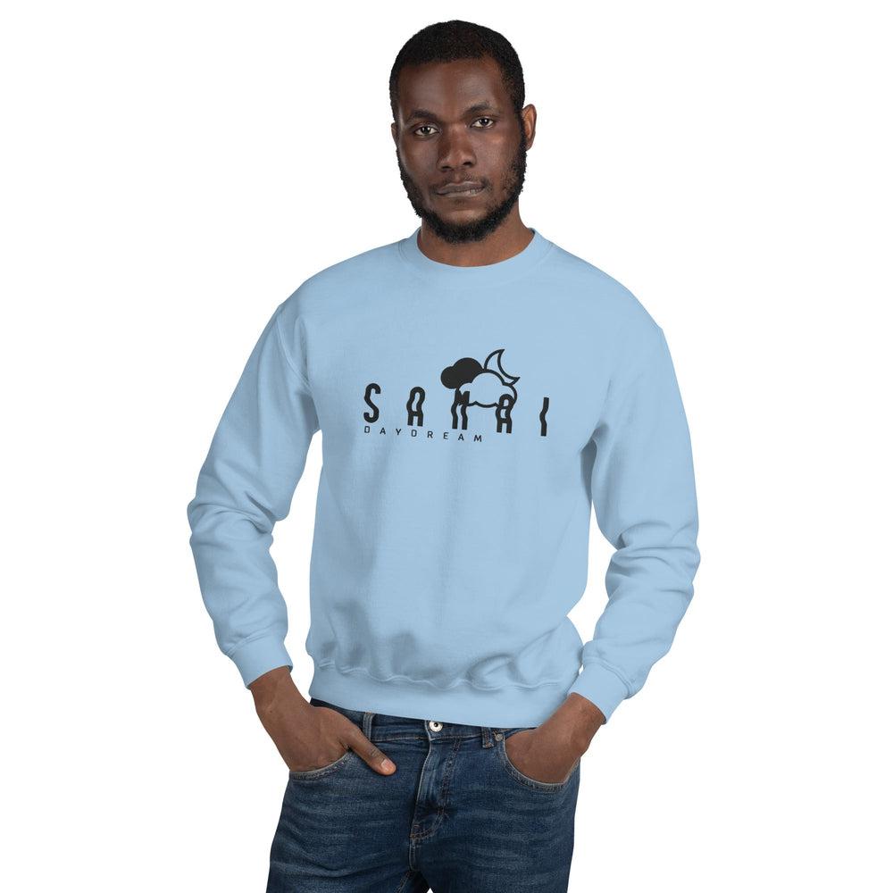 Embroidery Black Center Logo Sweatshirt-Samai Apparel