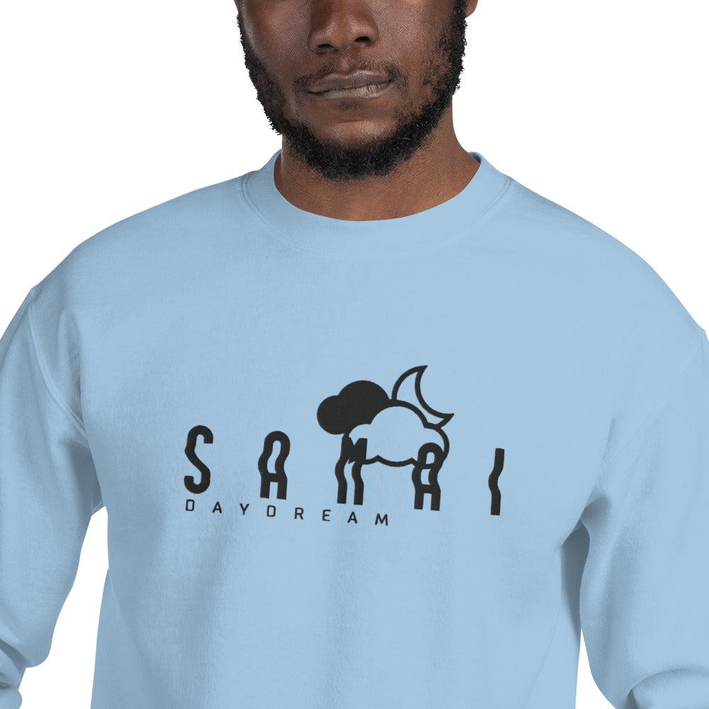 Embroidery Black Center Logo Sweatshirt-Samai Apparel