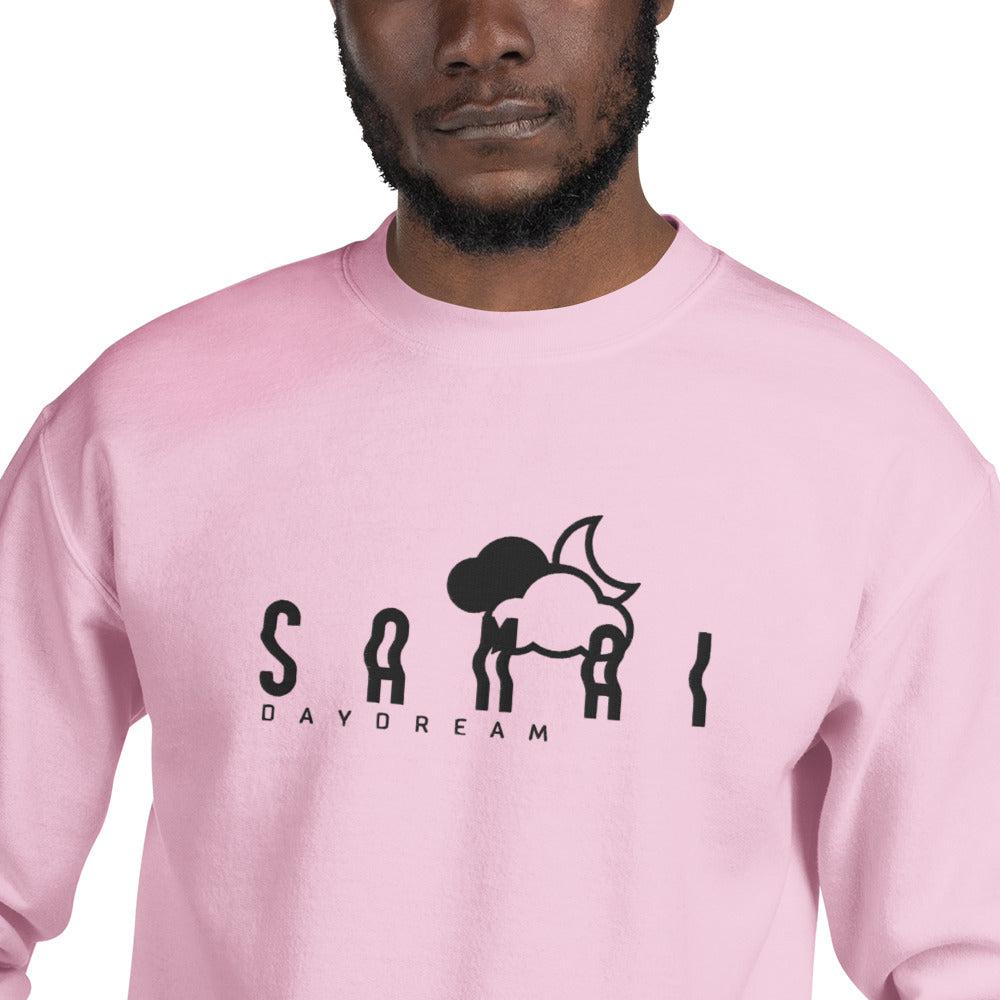 Embroidery Black Center Logo Sweatshirt-Samai Apparel