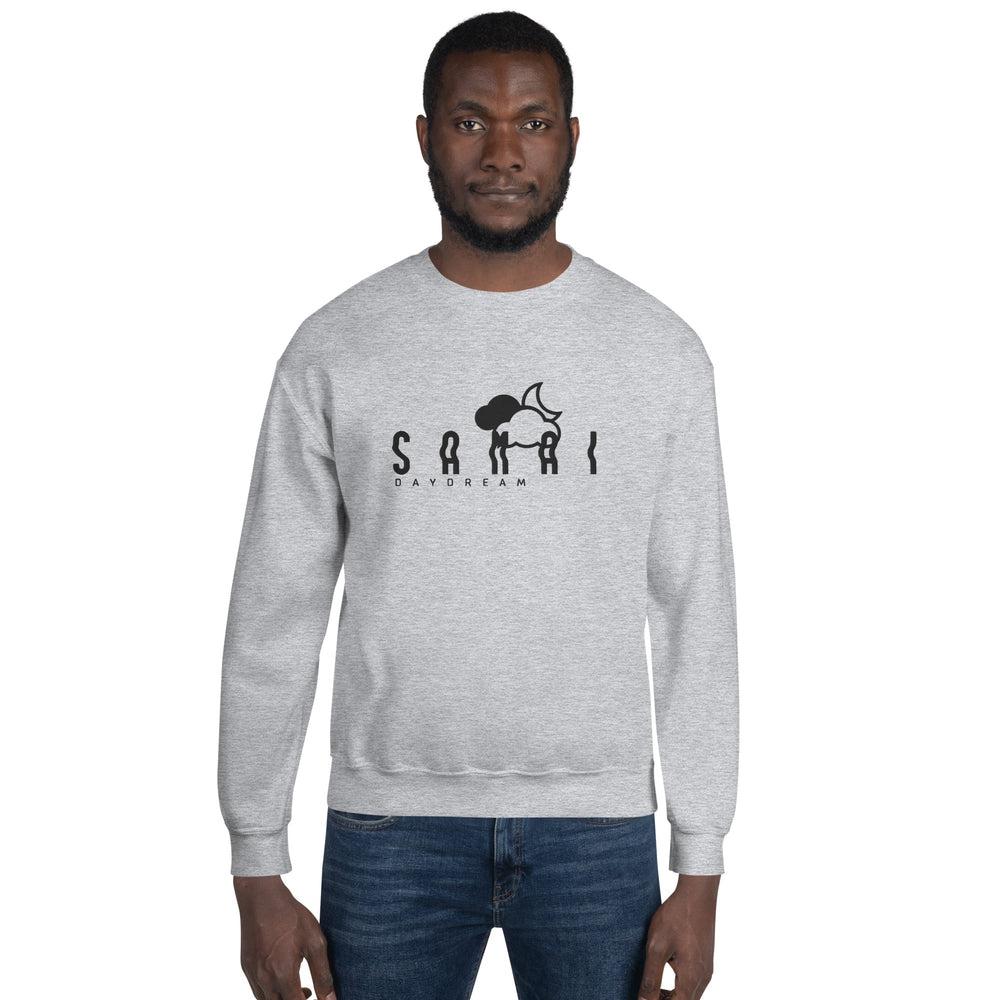 Embroidery Black Center Logo Sweatshirt-Samai Apparel