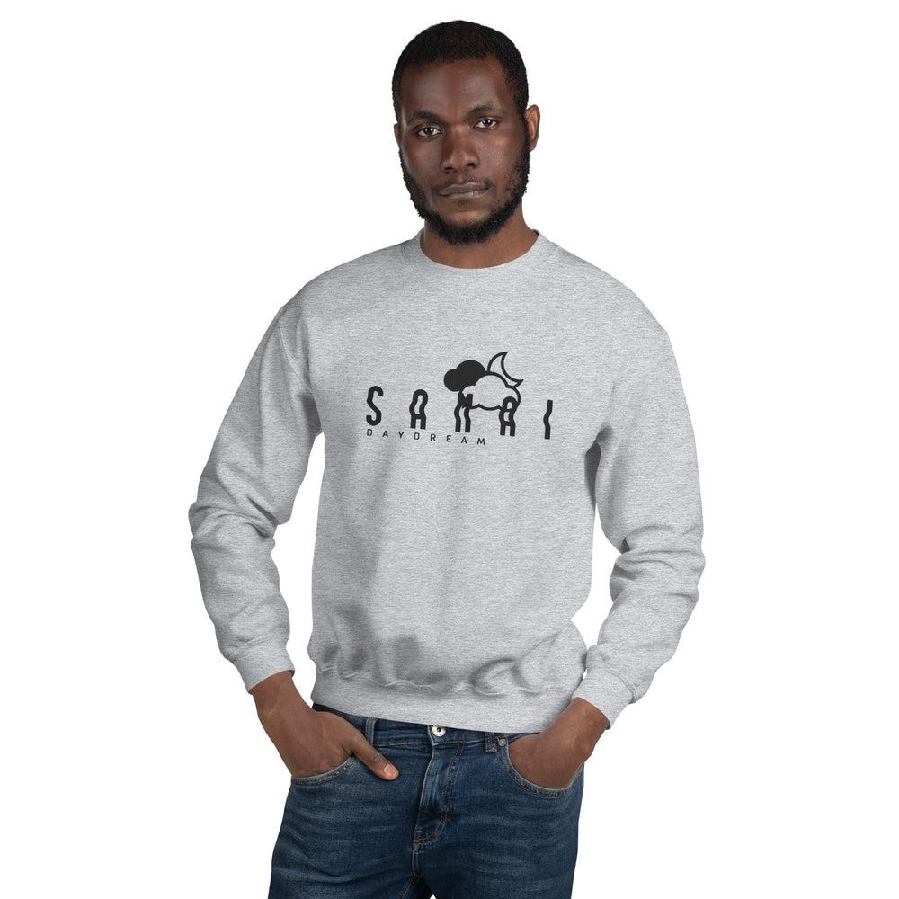 Embroidery Black Center Logo Sweatshirt-Samai Apparel