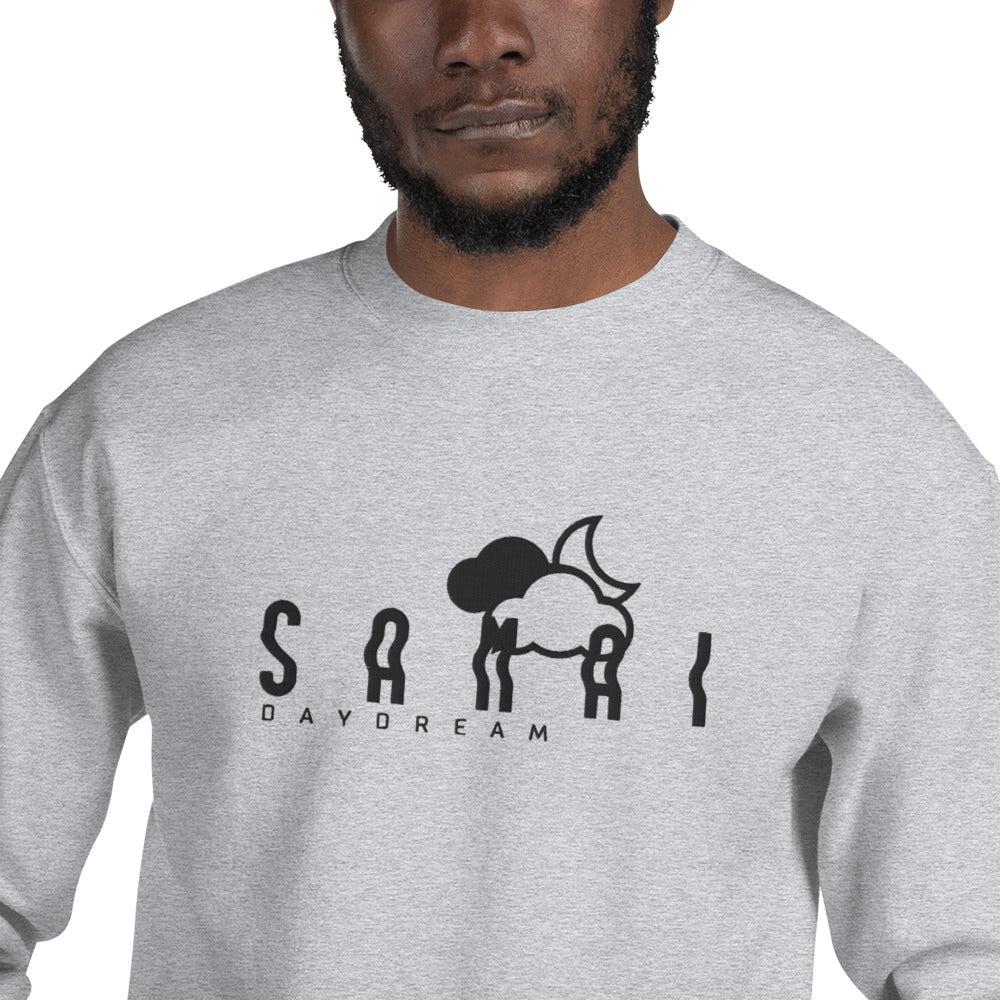 Embroidery Black Center Logo Sweatshirt-Samai Apparel