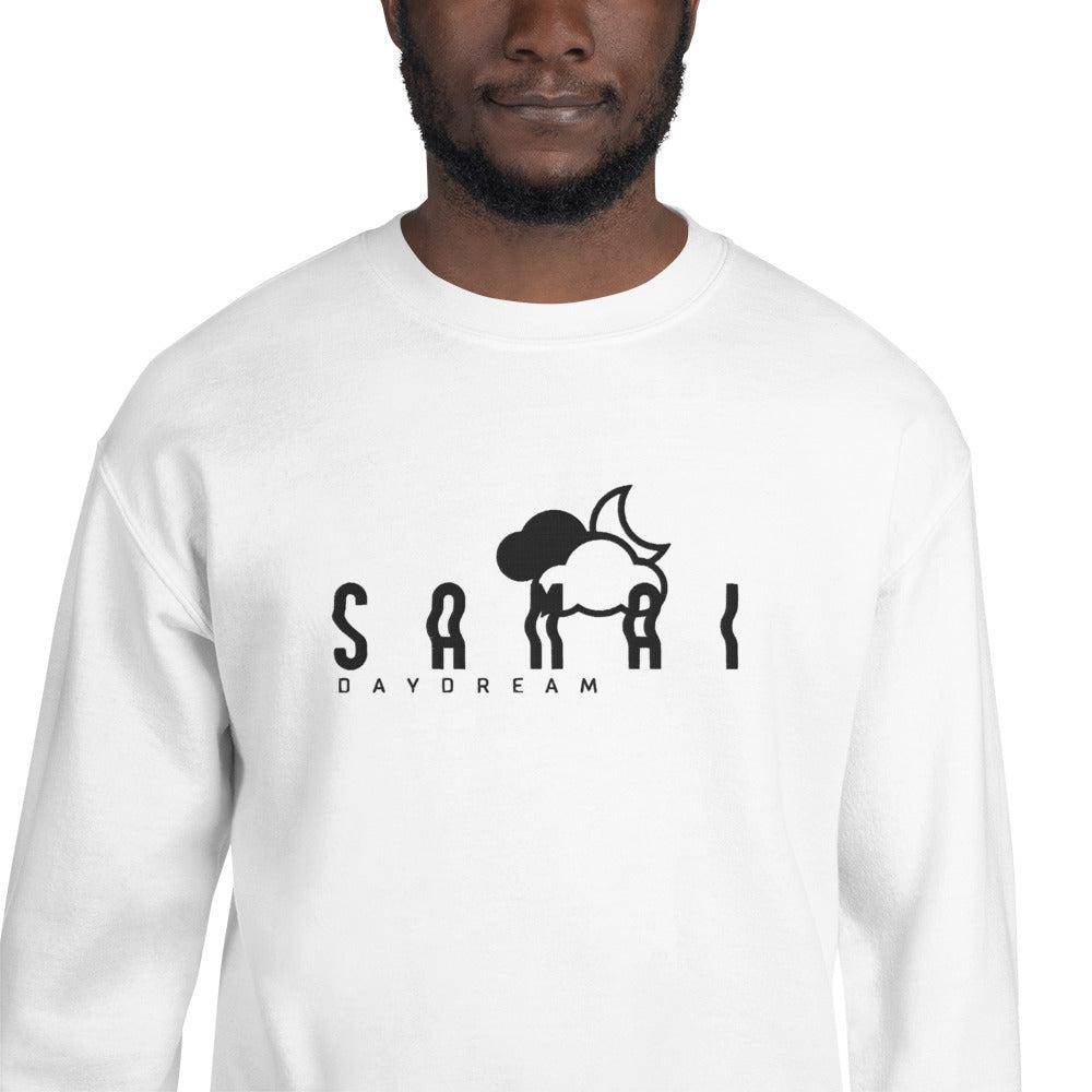 Embroidery Black Center Logo Sweatshirt-Samai Apparel