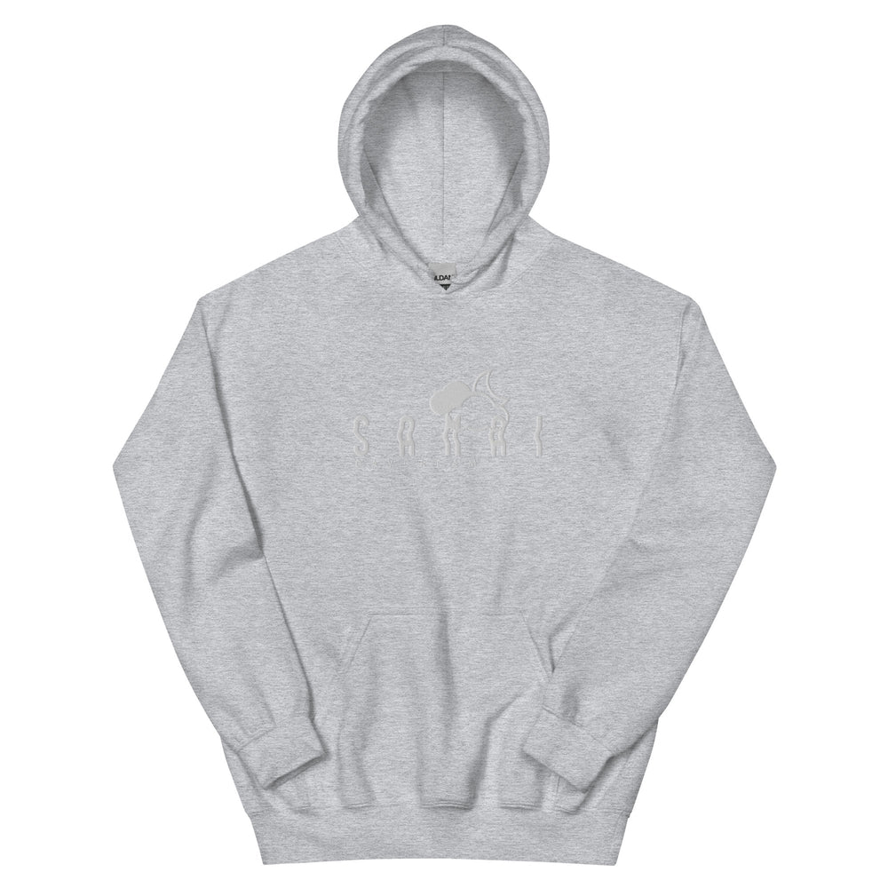 Embroidery White Center Logo Hoodie-Samai Apparel