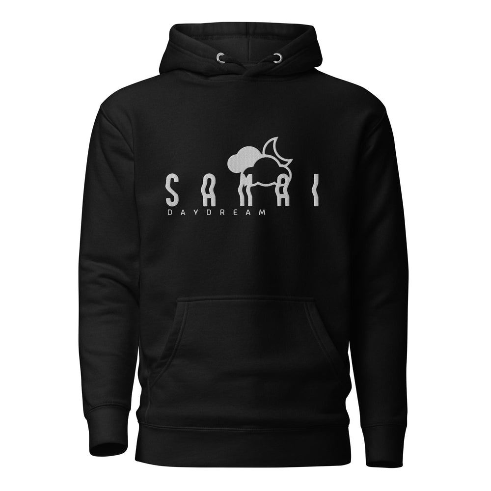 Premium White Logo Slogan Hoodie-Samai Apparel