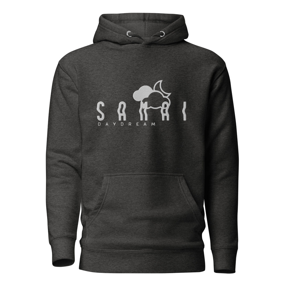 Premium White Logo Slogan Hoodie-Samai Apparel