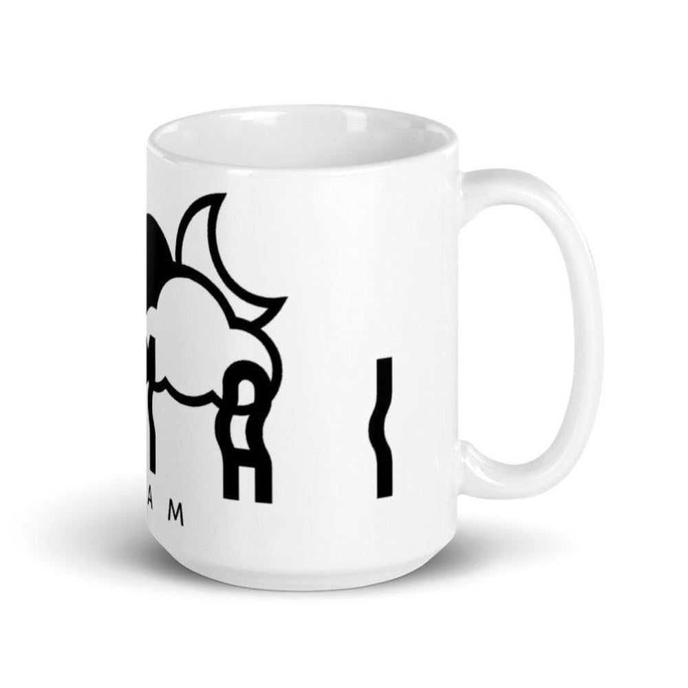 White Samai Glossy Mug-Samai Apparel