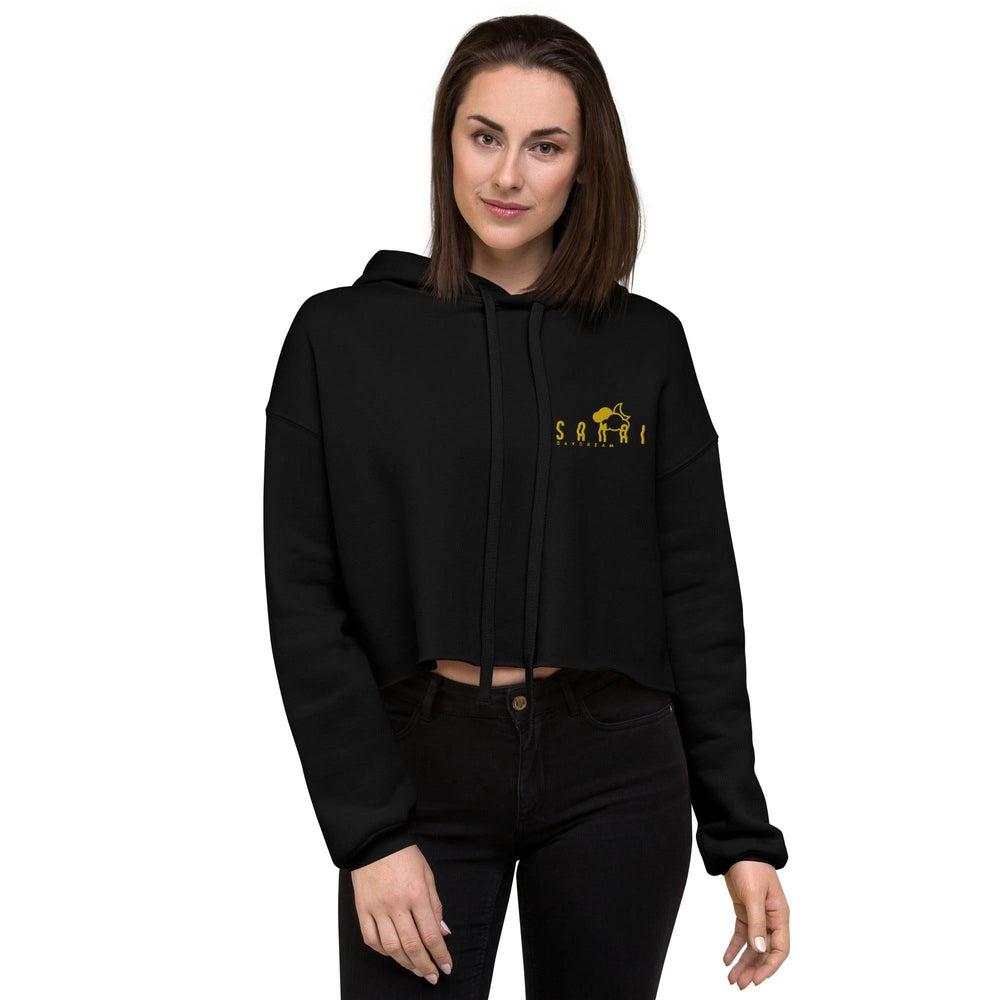 Crop Embroidery Gold Samai Logo Hoodie-Samai Apparel